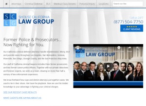How shouselaw.com looks like on a tablet such as an iPad.