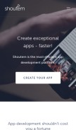 How shoutem.com looks like on a mobile device such as an iPhone.