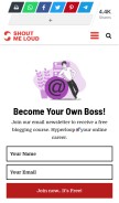 How shoutmeloud.com looks like on a mobile device such as an iPhone.