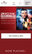 How showbizcinemas.com looks like on a mobile device such as an iPhone.