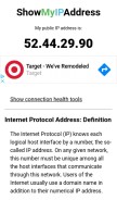 How showmyipaddress.com looks like on a mobile device such as an iPhone.