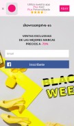 How showroomprive.es looks like on a mobile device such as an iPhone.