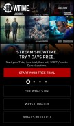 How showtime.com looks like on a mobile device such as an iPhone.