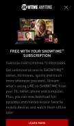 How showtimeanytime.com looks like on a mobile device such as an iPhone.