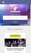 How showtix4u.com looks like on a mobile device such as an iPhone.