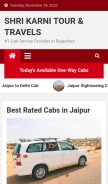 How shrikarnitravels.com looks like on a mobile device such as an iPhone.