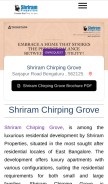 How shriramchirpinggrove.ind.in looks like on a mobile device such as an iPhone.