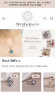 How shrishajewels.com looks like on a mobile device such as an iPhone.