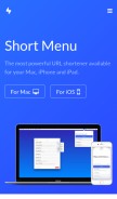 How shrtm.nu looks like on a mobile device such as an iPhone.
