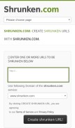 How shrunken.com looks like on a mobile device such as an iPhone.