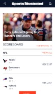 How si.com looks like on a mobile device such as an iPhone.