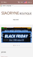 How siaoryne.com looks like on a mobile device such as an iPhone.