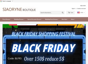 How siaoryne.com looks like on a tablet such as an iPad.