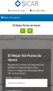 How sicar.mx looks like on a mobile device such as an iPhone.