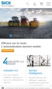 How sick.com looks like on a mobile device such as an iPhone.