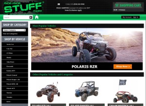 How sidebysidestuff.com looks like on a tablet such as an iPad.