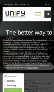 How siemens-enterprise.com looks like on a mobile device such as an iPhone.