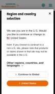 How siemens-healthineers.com looks like on a mobile device such as an iPhone.