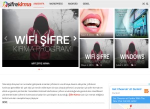 How sifrekirma.net looks like on a tablet such as an iPad.