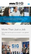 How sig.com looks like on a mobile device such as an iPhone.