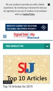 How signalintegrityjournal.com looks like on a mobile device such as an iPhone.