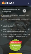 How sigsync.com looks like on a mobile device such as an iPhone.