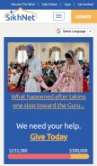 How sikhnet.com looks like on a mobile device such as an iPhone.