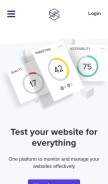 How silktide.com looks like on a mobile device such as an iPhone.
