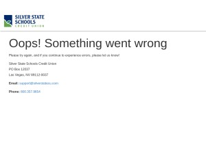 How silverstatecu.com looks like on a tablet such as an iPad.
