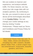 How silverwoodthemepark.com looks like on a mobile device such as an iPhone.