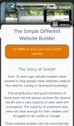 How simdif.com looks like on a mobile device such as an iPhone.