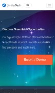 How similartech.com looks like on a mobile device such as an iPhone.