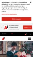 How simobil.net looks like on a mobile device such as an iPhone.