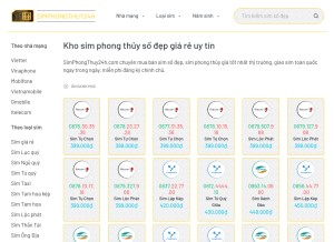 How simphongthuy24h.com looks like on a tablet such as an iPad.