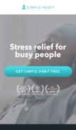 How simplehabit.com looks like on a mobile device such as an iPhone.