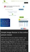 How simpleimageresizer.com looks like on a mobile device such as an iPhone.