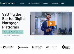 How simplenexus.com looks like on a tablet such as an iPad.