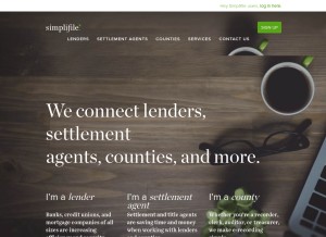 How simplifile.com looks like on a tablet such as an iPad.
