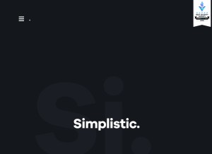 How simplistic.com looks like on a tablet such as an iPad.