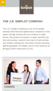 How simplot.com looks like on a mobile device such as an iPhone.