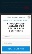 How simplyhappyfoodie.com looks like on a mobile device such as an iPhone.