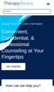 How singaporeonlinetherapy.com looks like on a mobile device such as an iPhone.