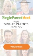 How singleparentmeet.com looks like on a mobile device such as an iPhone.