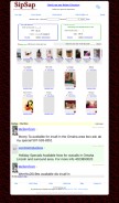 How sipsap.com looks like on a mobile device such as an iPhone.