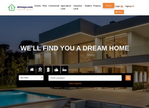 How sirmaya.com looks like on a tablet such as an iPad.
