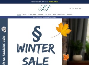 How sirsilk.com looks like on a tablet such as an iPad.