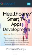 How sisgain.com looks like on a mobile device such as an iPhone.