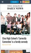 How siskiyoudaily.com looks like on a mobile device such as an iPhone.