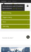 How sit.no looks like on a mobile device such as an iPhone.