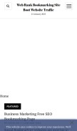 How site-webrank.de looks like on a mobile device such as an iPhone.